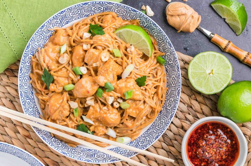 Satay Chicken Noodle Bowls